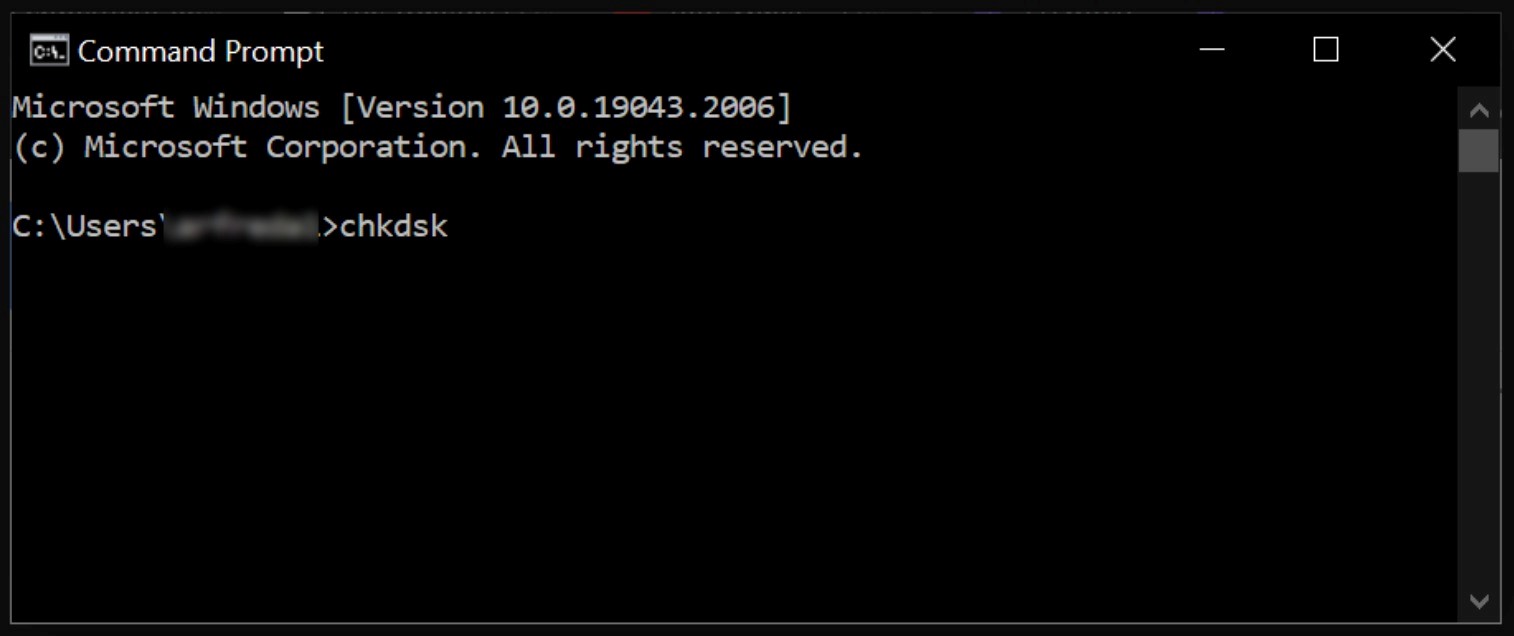 Command Prompt window 